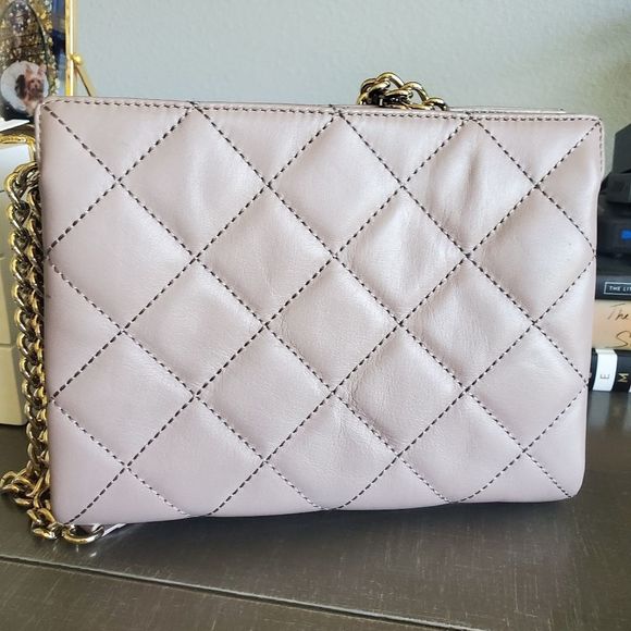 Kate Spade quilted chain handbag mauve - Picture 3 of 11